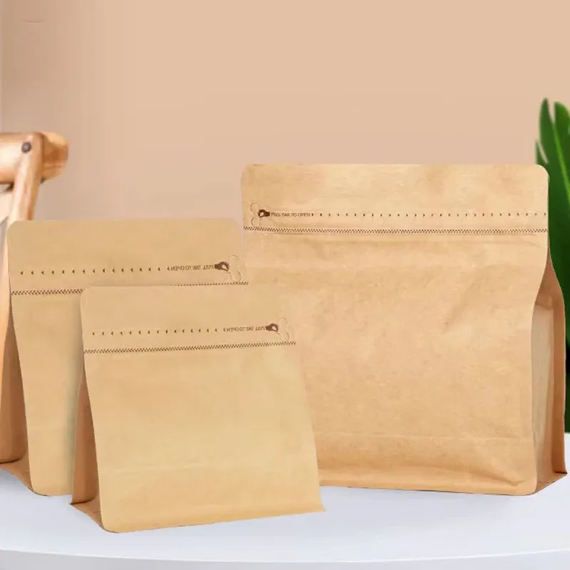 25Pcs Resealable Aluminum Foil Coffee Bags with Valve - Thickened Zip Lock Pouches for Tea, Nuts, Snacks, Dried Flowers, Food Grade Packaging showcase 14