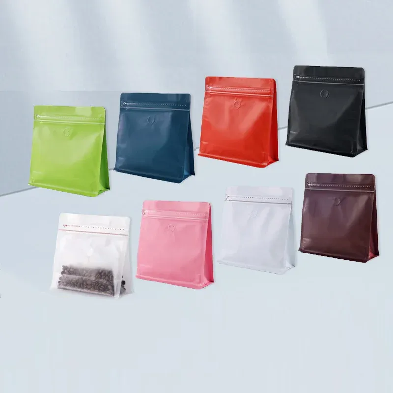 25Pcs Resealable Aluminum Foil Coffee Bags with Valve - Thickened Zip Lock Pouches for Tea, Nuts, Snacks, Dried Flowers, Food Grade Packaging thumbnail 4