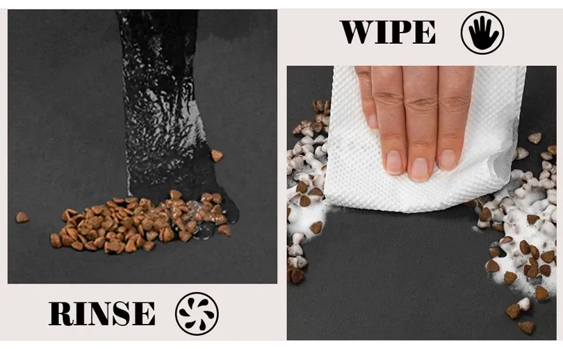 Waterproof Pet Feeding Mat for Dogs & Cats - Absorbent, Quick Dry, Non-Slip Placemat for Food & Water Bowls, Easy Clean Durable Pet Supplies showcase 6