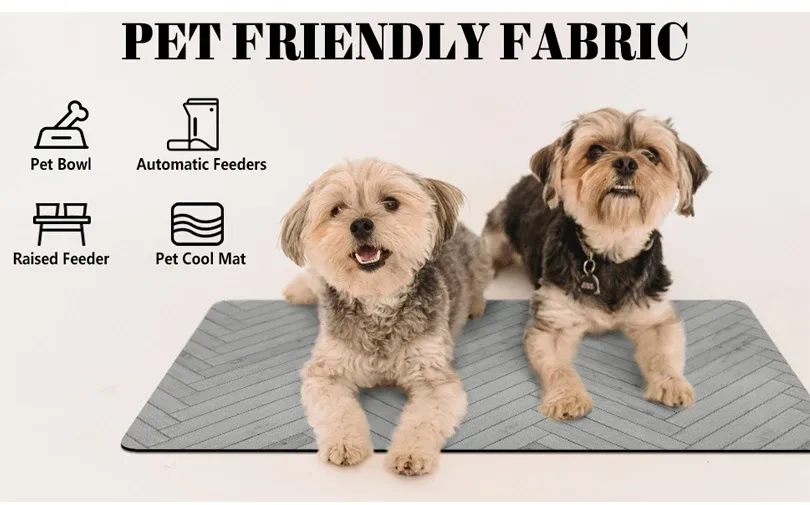Waterproof Pet Feeding Mat for Dogs & Cats - Absorbent, Quick Dry, Non-Slip Placemat for Food & Water Bowls, Easy Clean Durable Pet Supplies showcase 8