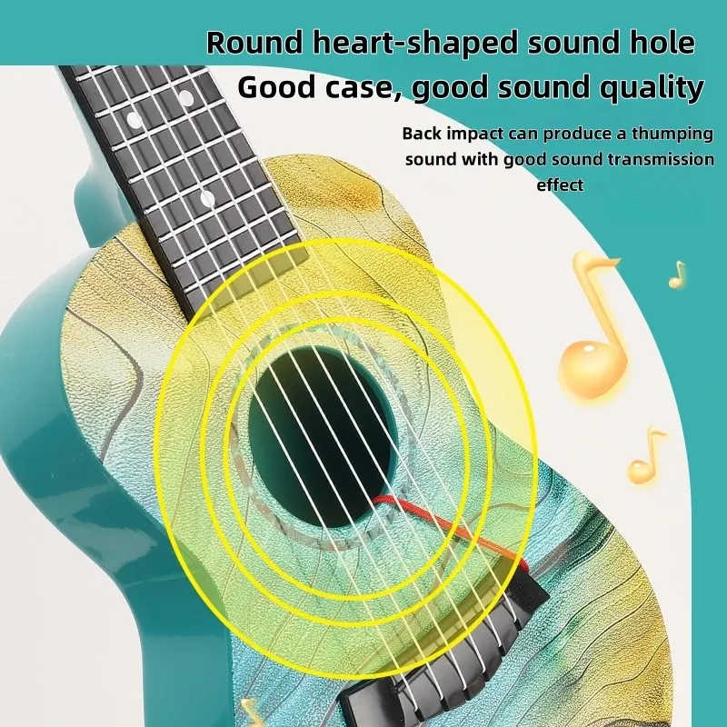 21 Inch Beginner Guitar Ukulele Toy for Children - Educational Musical Instrument for Kids Enlightenment and Fun showcase 4