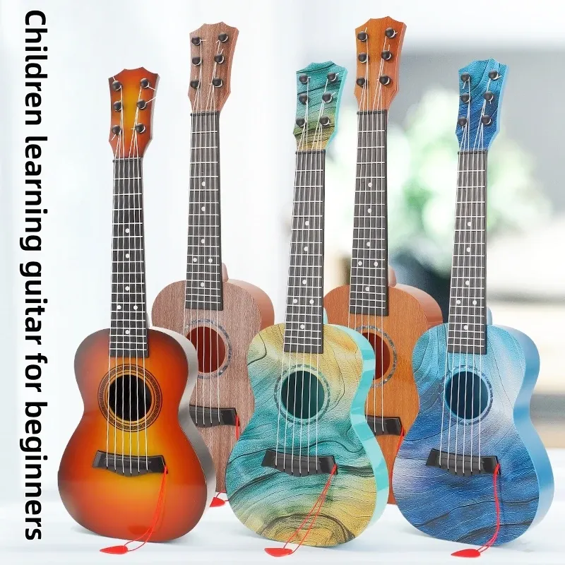 21 Inch Beginner Guitar Ukulele Toy for Children - Educational Musical Instrument for Kids Enlightenment and Fun