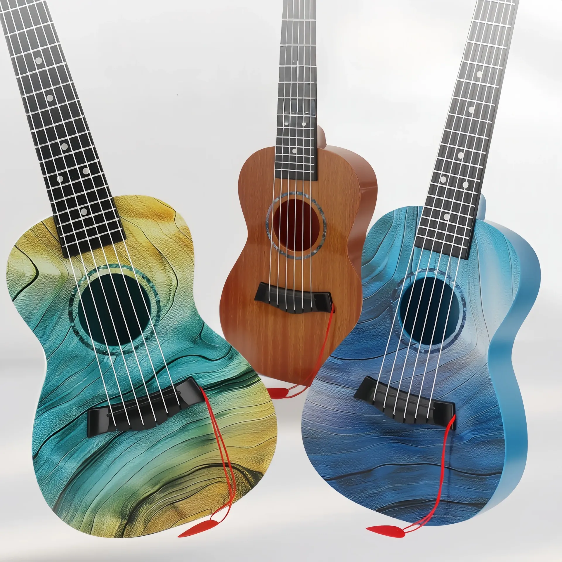 21 Inch Beginner Guitar Ukulele Toy for Children - Educational Musical Instrument for Kids Enlightenment and Fun thumbnail 3