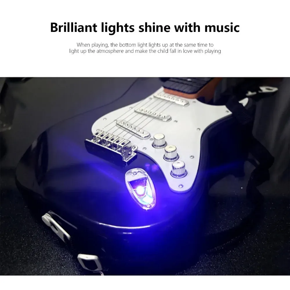 Children's 4-String Electric Guitar Toy with Music and Lights - Beginner Ukulele Style Musical Instrument for Kids Ages 8+ showcase 11