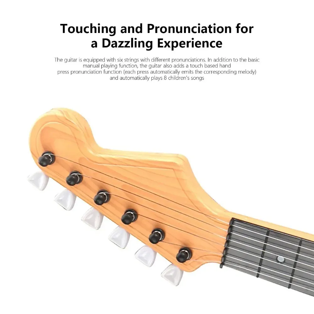 Children's 4-String Electric Guitar Toy with Music and Lights - Beginner Ukulele Style Musical Instrument for Kids Ages 8+ showcase 7