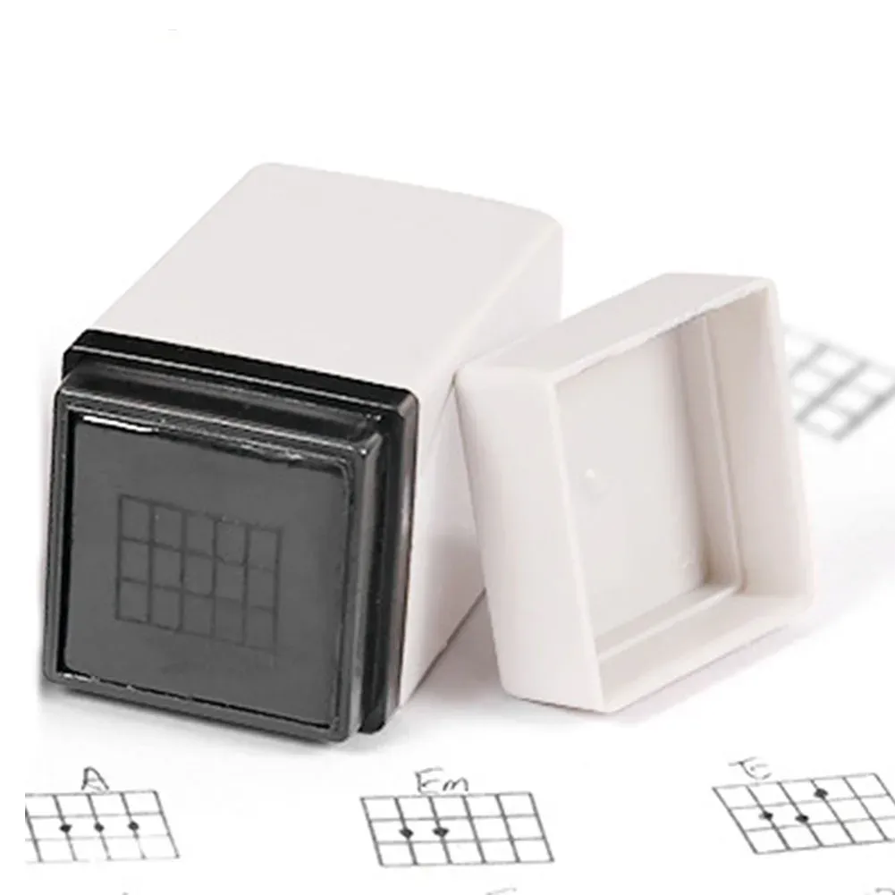 Guitar Ukulele Chord Stamp for Beginners - Portable Dry Inkless Print Signet Tool for Learning Chords and Music Practice showcase 1