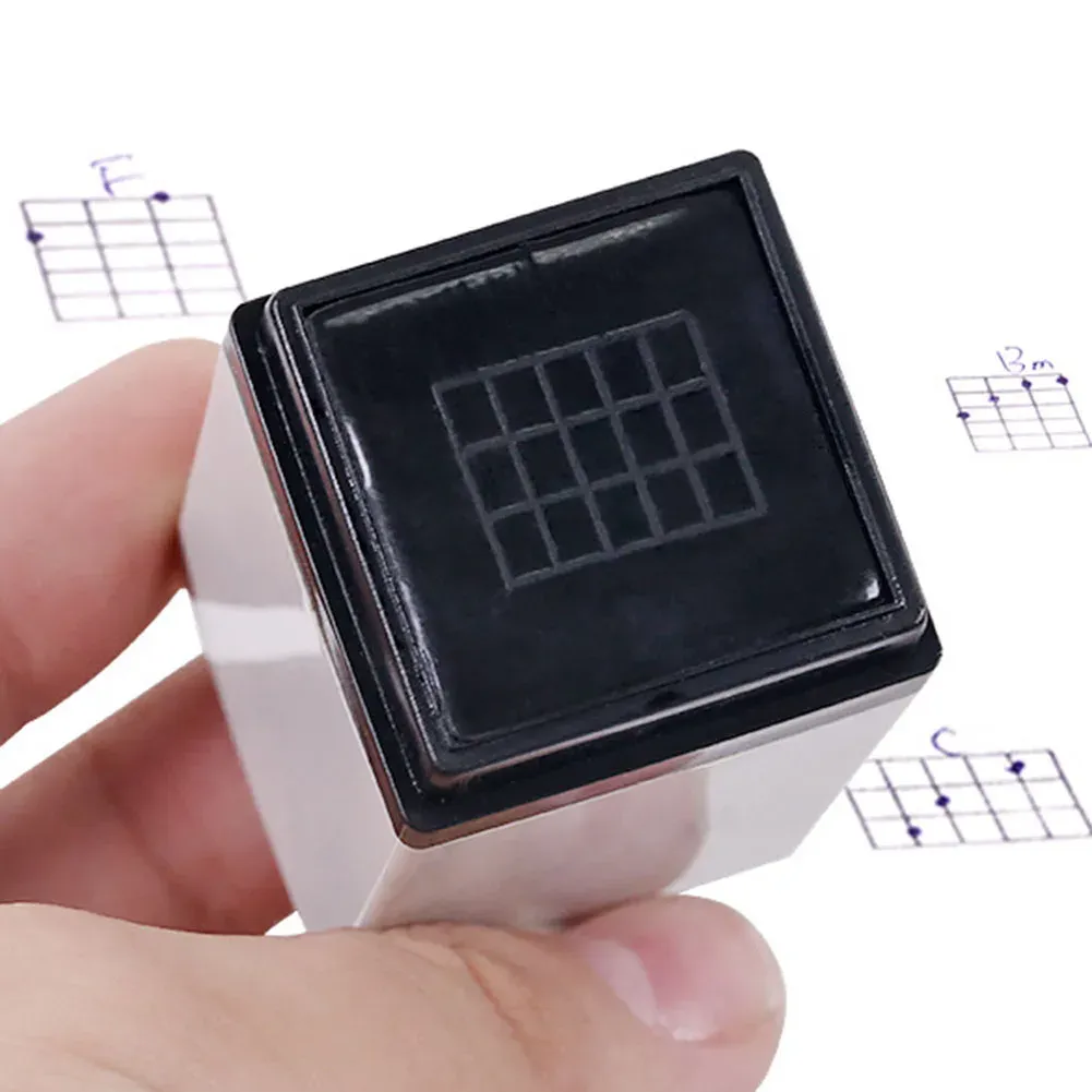 Guitar Ukulele Chord Stamp for Beginners - Portable Dry Inkless Print Signet Tool for Learning Chords and Music Practice showcase 3