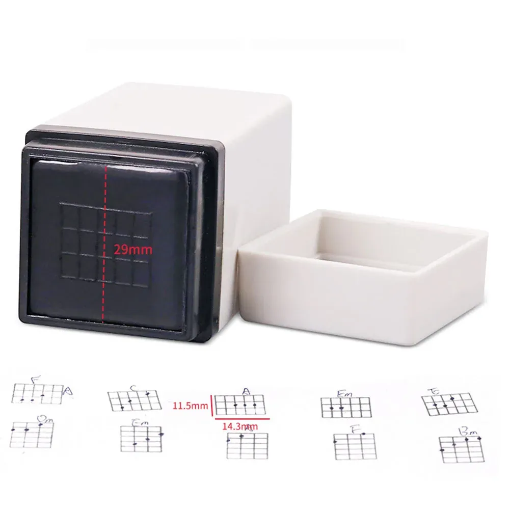 Guitar Ukulele Chord Stamp for Beginners - Portable Dry Inkless Print Signet Tool for Learning Chords and Music Practice showcase 6