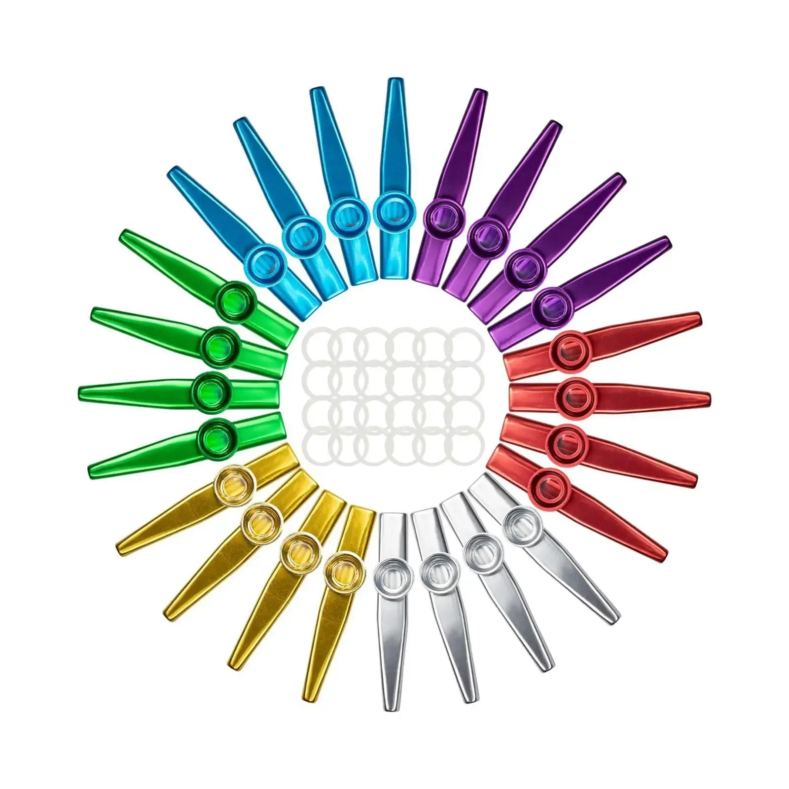 Metal Kazoos for Beginners - Portable Mouth Flute Companion for Ukulele, Guitar, and Parties - Lightweight Aluminum Alloy Instrument