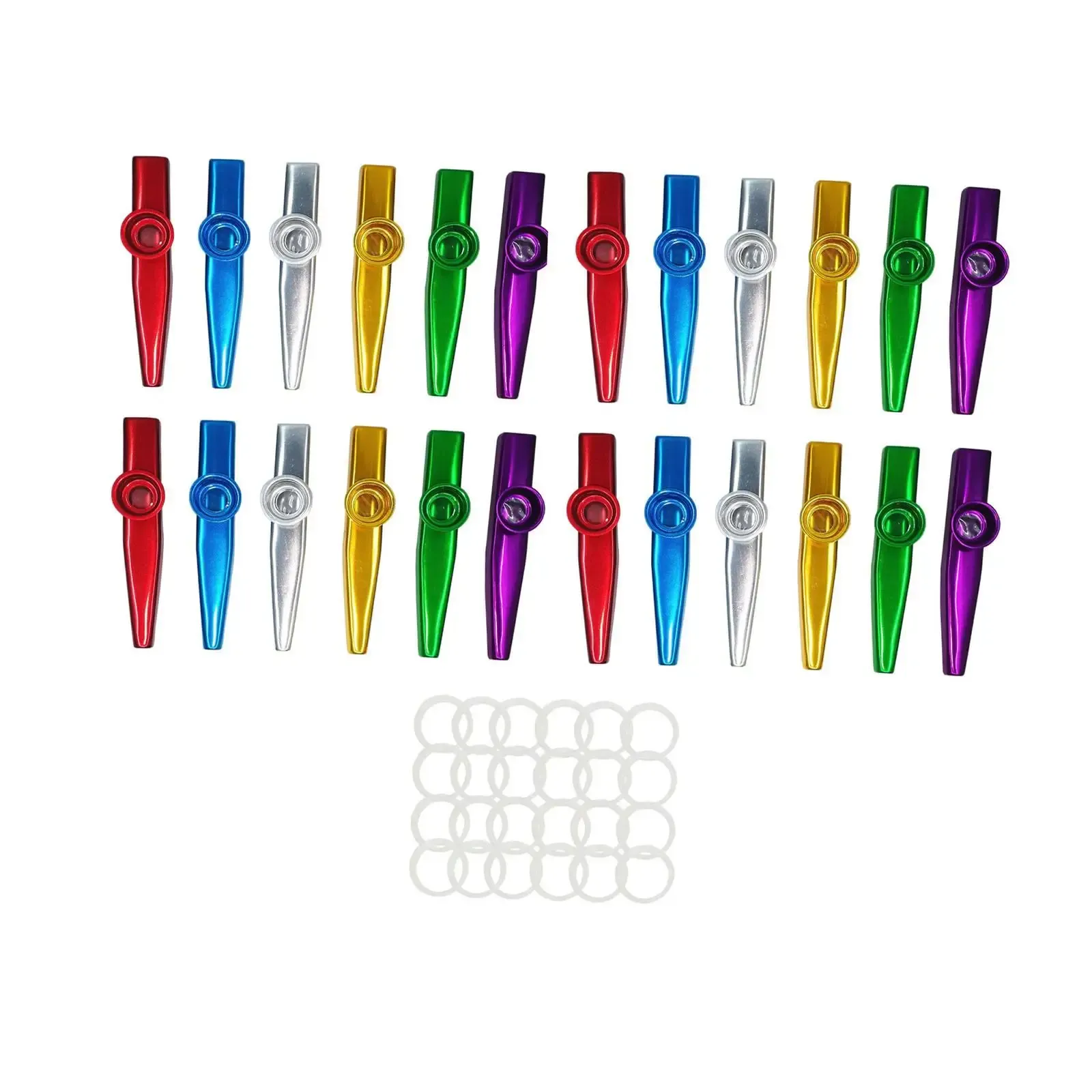 Metal Kazoos for Beginners - Portable Mouth Flute Companion for Ukulele, Guitar, and Parties - Lightweight Aluminum Alloy Instrument thumbnail 2