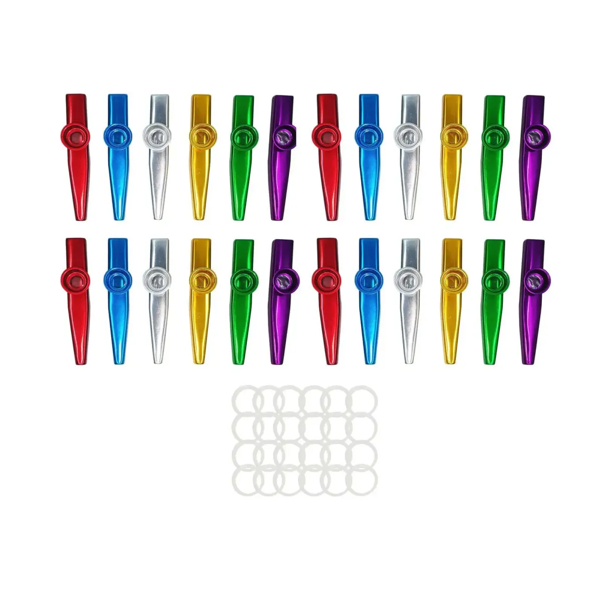 Metal Kazoos for Beginners - Portable Mouth Flute Companion for Ukulele, Guitar, and Parties - Lightweight Aluminum Alloy Instrument showcase 8