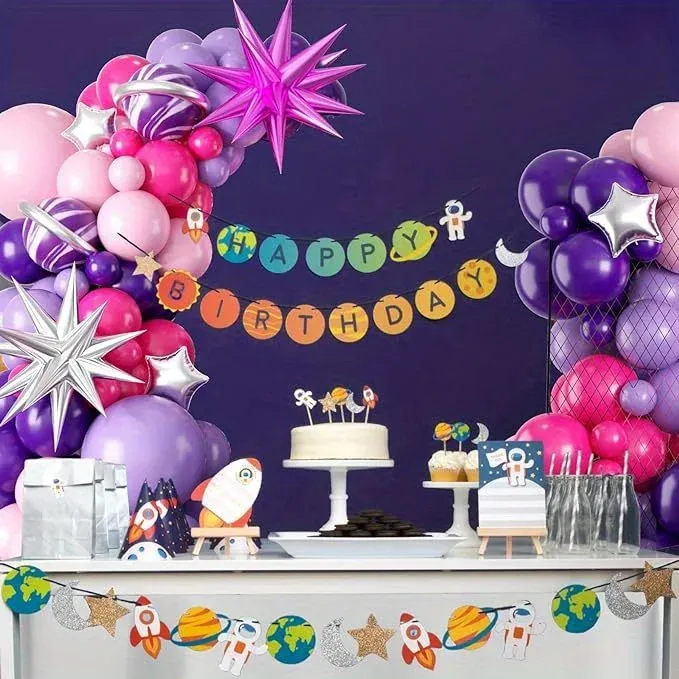 113PCS Explosive Star Balloon Garland Arch Kit for Weddings, Birthdays, Anniversaries - Indoor & Outdoor Party Decoration Supplies showcase 5