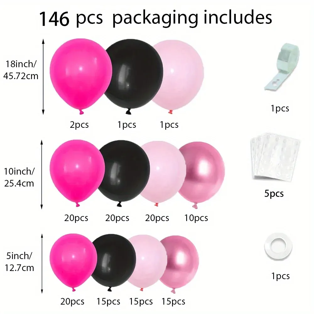 113PCS Explosive Star Balloon Garland Arch Kit for Weddings, Birthdays, Anniversaries - Indoor & Outdoor Party Decoration Supplies thumbnail 6