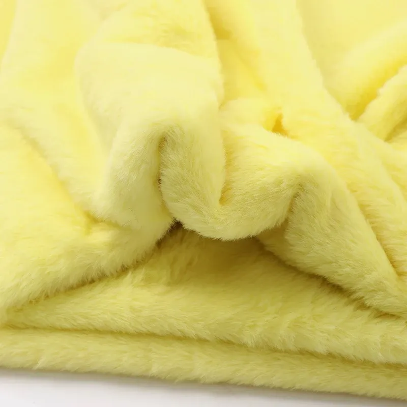 Soft Imitation Rabbit Fur Fabric 50x50cm/1m - Plush Material for DIY Crafts, Scarves, Dolls, and Background Displays thumbnail 3