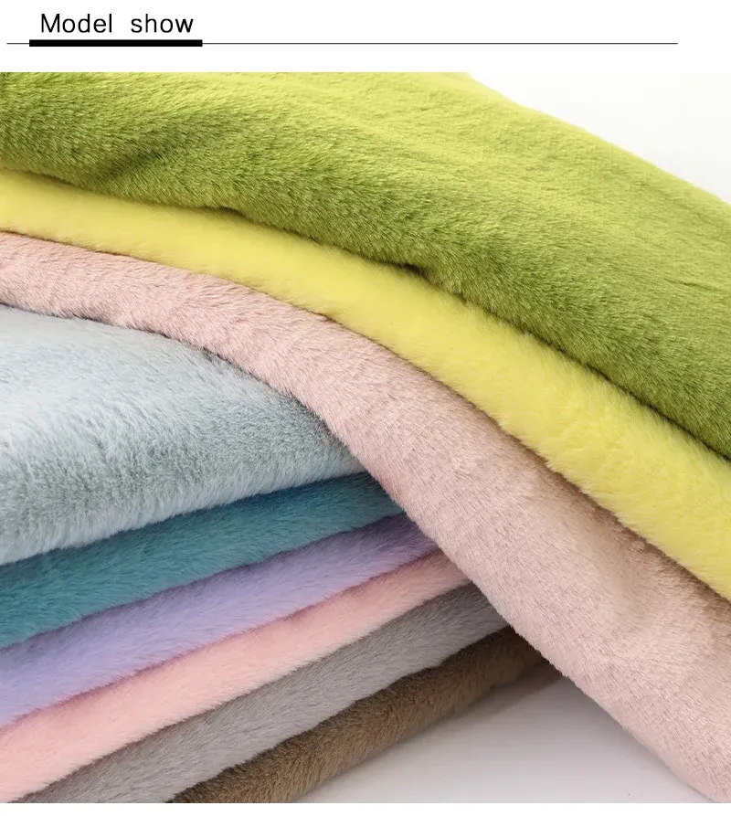 Soft Imitation Rabbit Fur Fabric 50x50cm/1m - Plush Material for DIY Crafts, Scarves, Dolls, and Background Displays showcase 11