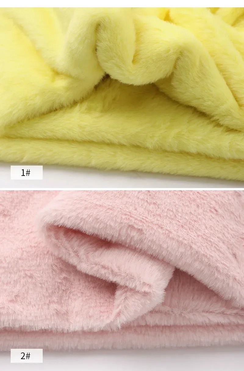 Soft Imitation Rabbit Fur Fabric 50x50cm/1m - Plush Material for DIY Crafts, Scarves, Dolls, and Background Displays showcase 13