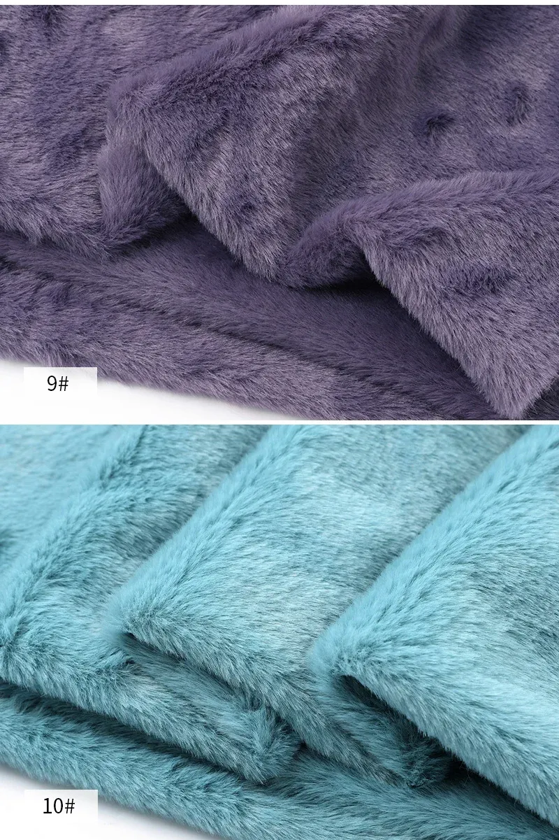 Soft Imitation Rabbit Fur Fabric 50x50cm/1m - Plush Material for DIY Crafts, Scarves, Dolls, and Background Displays showcase 17