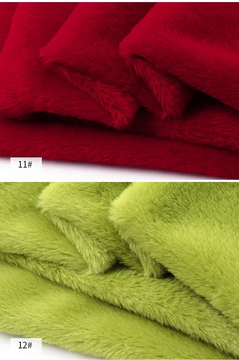 Soft Imitation Rabbit Fur Fabric 50x50cm/1m - Plush Material for DIY Crafts, Scarves, Dolls, and Background Displays showcase 18