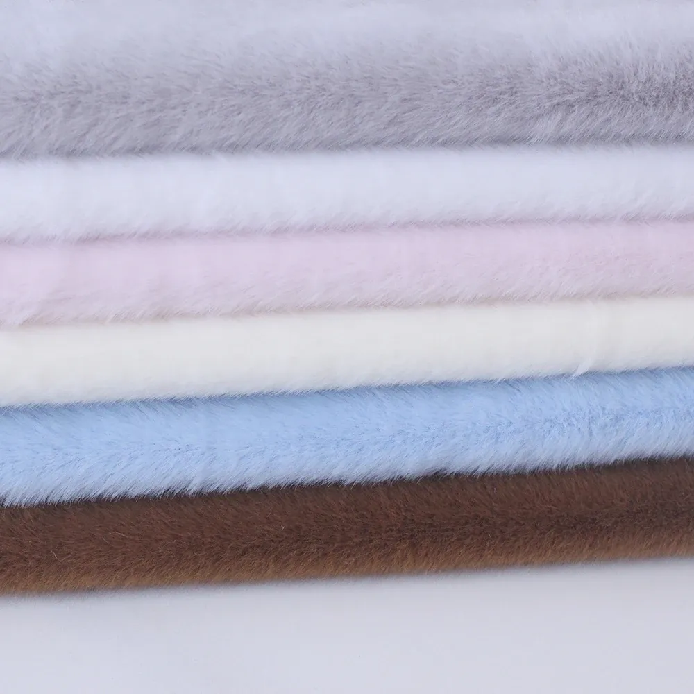 5mm Plush Faux Fur Fabric - Soft Artificial Fur for DIY Crafts, Bags, Doll Clothing, and Home Decor - Thickened Encryption Material thumbnail 2