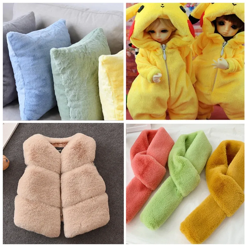 5mm Plush Faux Fur Fabric - Soft Artificial Fur for DIY Crafts, Bags, Doll Clothing, and Home Decor - Thickened Encryption Material thumbnail 6