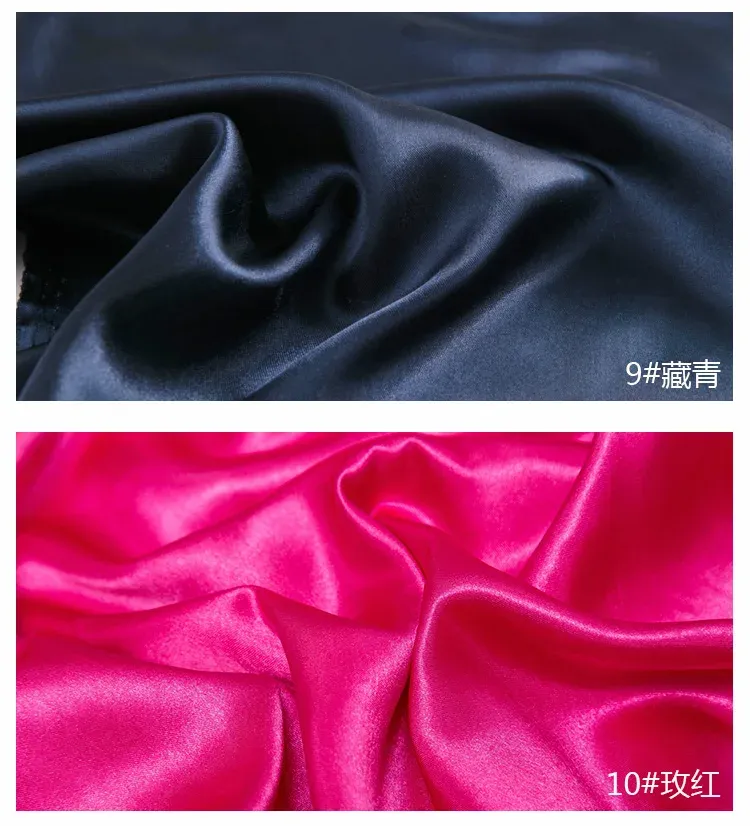 50cm-5m Satin Lining Fabric 150cm Wide - Polyester for Sewing Dresses, Pajamas, Tablecloths, DIY Crafts & Decorations showcase 17