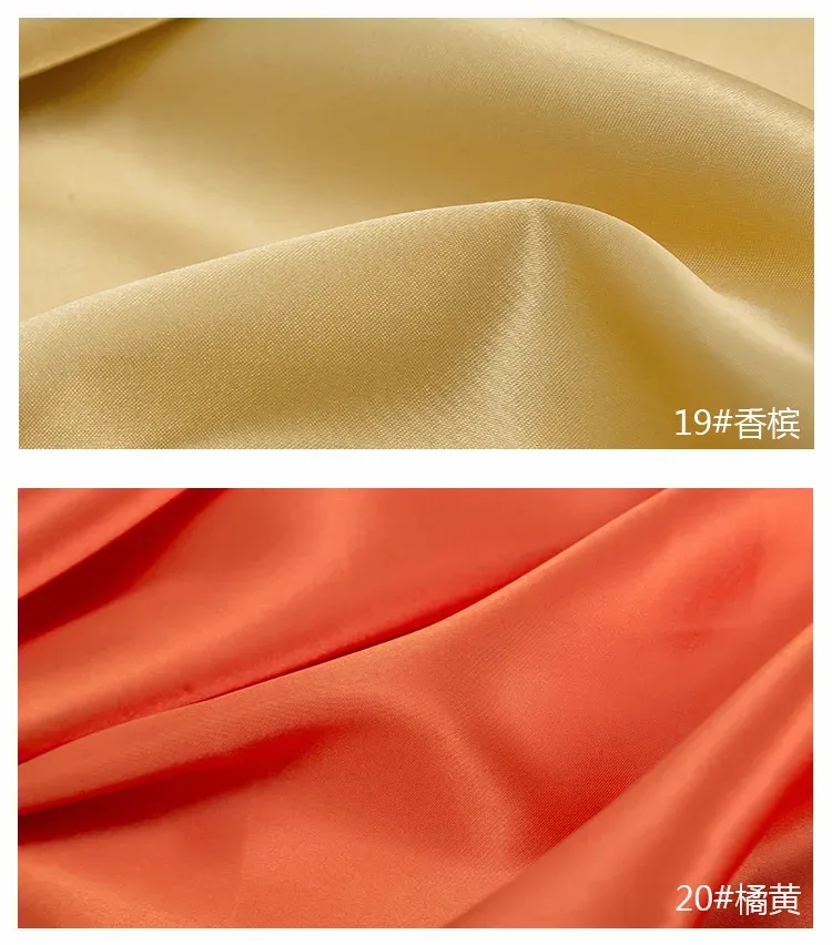 50cm-5m Satin Lining Fabric 150cm Wide - Polyester for Sewing Dresses, Pajamas, Tablecloths, DIY Crafts & Decorations showcase 22