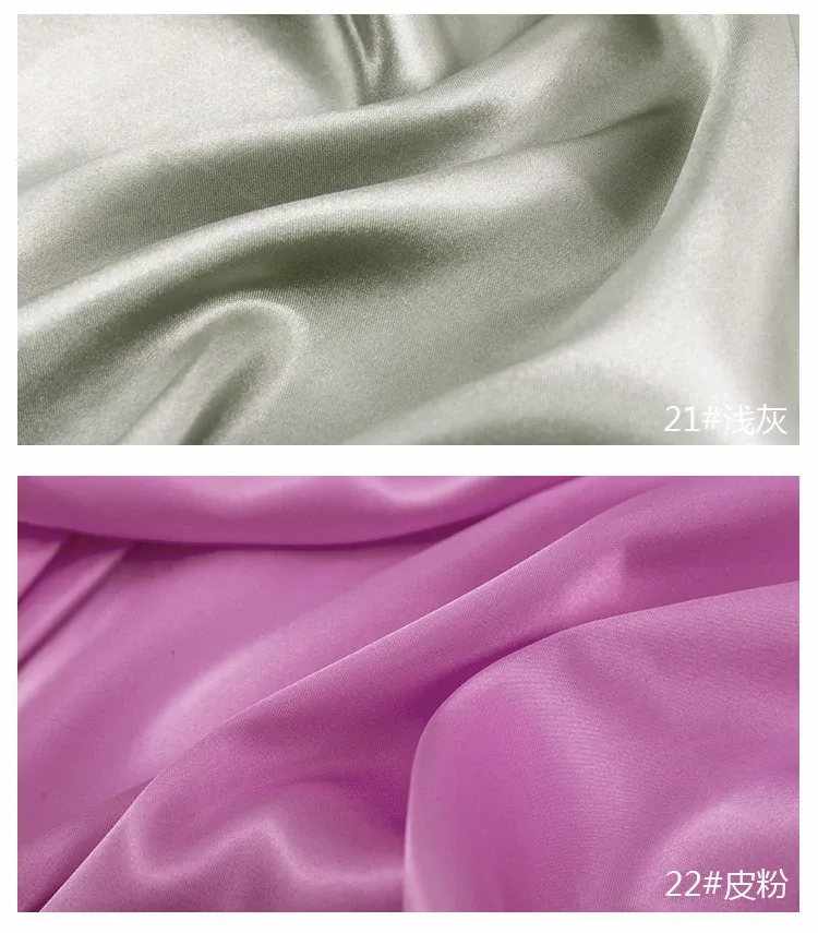 50cm-5m Satin Lining Fabric 150cm Wide - Polyester for Sewing Dresses, Pajamas, Tablecloths, DIY Crafts & Decorations showcase 23