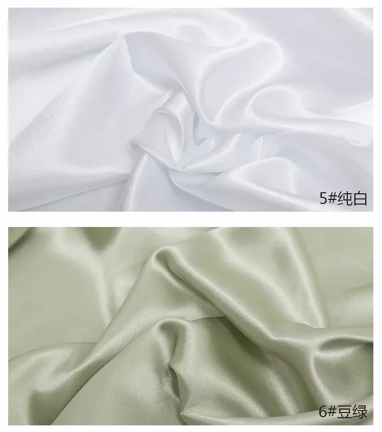 50cm-5m Satin Lining Fabric 150cm Wide - Polyester for Sewing Dresses, Pajamas, Tablecloths, DIY Crafts & Decorations showcase 15