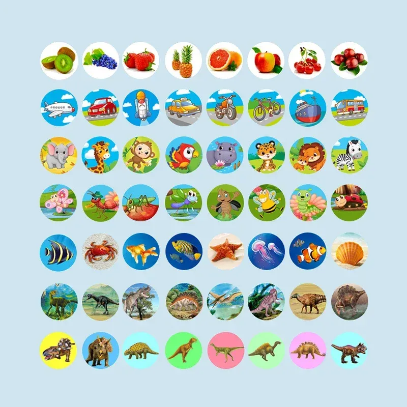 Cute Cartoon Flashlight Projector Toy for Kids - 24 Images & 3 Themes, Educational Bedtime Story Lamp, Fun & Safe ABS Material thumbnail 5