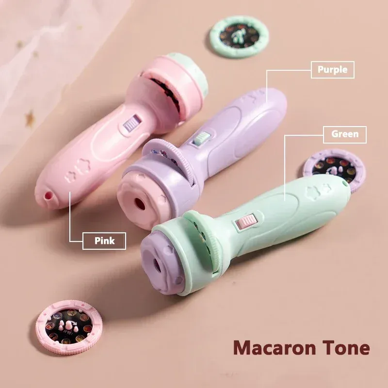Baby Cartoon Projection Flashlight Toy - 80 Patterns Early Education Story Book Projector for Kids Before Bedtime, Educational Luminous Toy Gift showcase 11