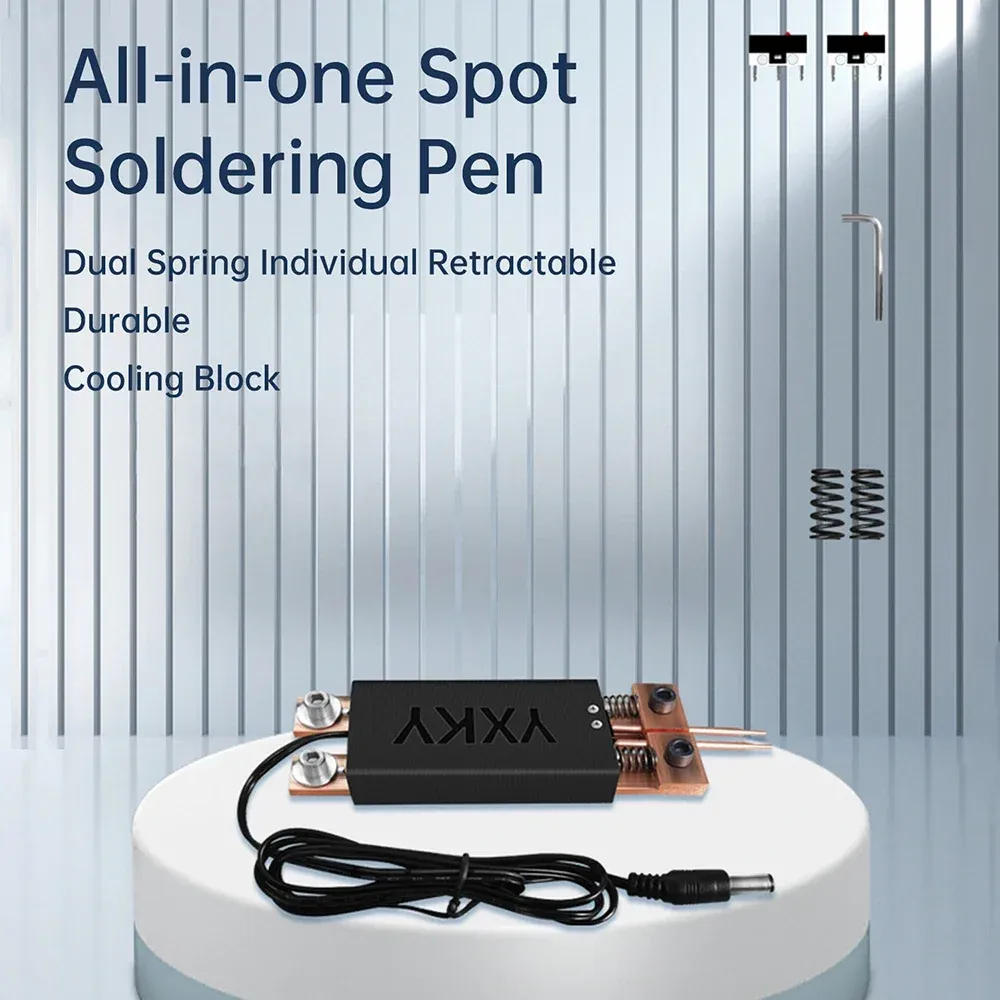 Portable Mini Spot Welder Kit with Integrated Pen, 0.25mm Weldable, Automatic Trigger for DIY 18650 Battery Packs, Durable & Fast Heat Dissipation thumbnail 2