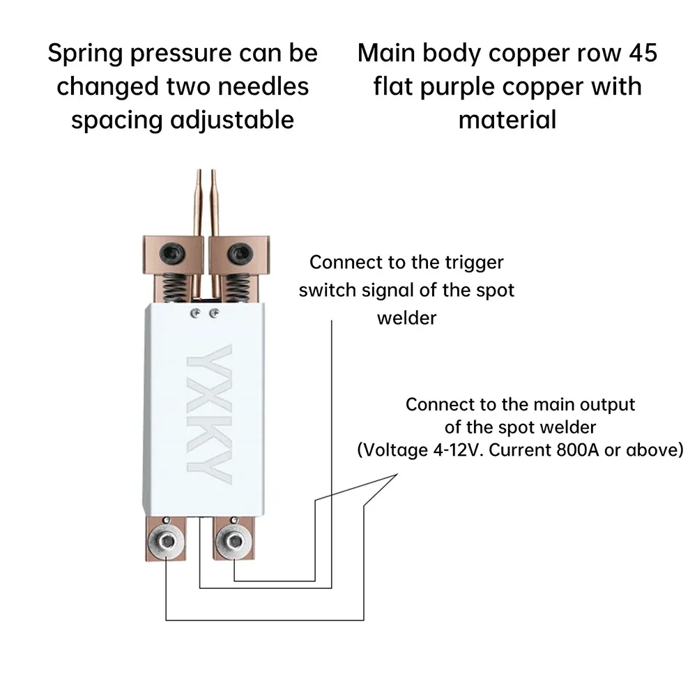 Portable Mini Spot Welder Kit with Integrated Pen, 0.25mm Weldable, Automatic Trigger for DIY 18650 Battery Packs, Durable & Fast Heat Dissipation thumbnail 4