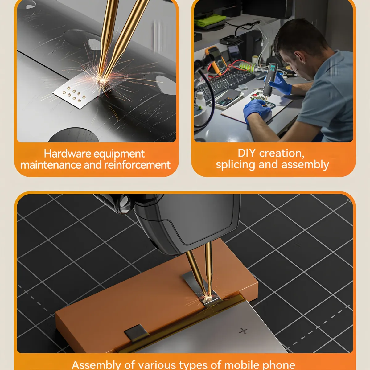 Awgem Portable Spot Welder DIY Handheld Machine for 18650 Lithium Batteries, 90 Gears Adjustable Power, Built-in Pen, Overcharge & Temp Protection showcase 20