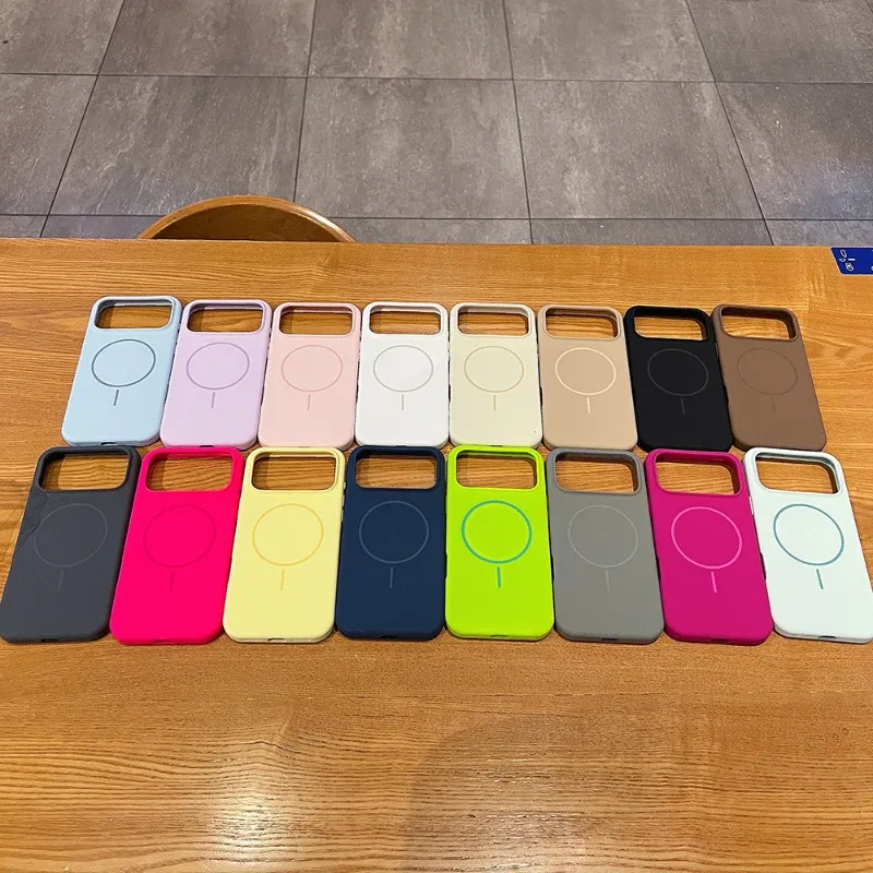 Magsafe Magnetic Wireless Charging Silicone Case for iPhone 17 Pro Max/17/17 Pro - Solid Color, Air Bumper Back Cover thumbnail 6