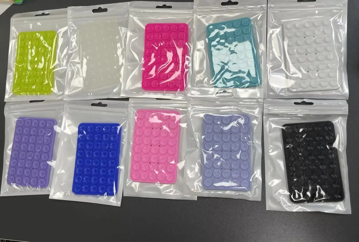 Double-Sided Silicone Sucker Phone Case with Detachable Stand for Hands-Free Selfies & Videos - Universal Fit showcase 1