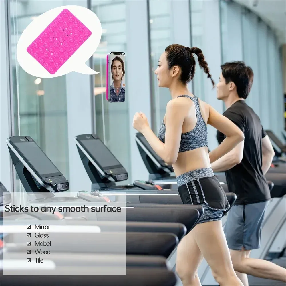 Double-Sided Silicone Sucker Phone Case with Detachable Stand for Hands-Free Selfies & Videos - Universal Fit thumbnail 4