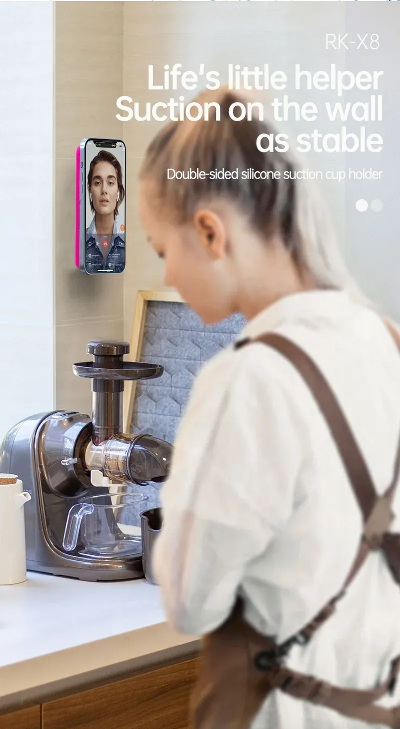 Double-Sided Silicone Sucker Phone Case with Detachable Stand for Hands-Free Selfies & Videos - Universal Fit showcase 12