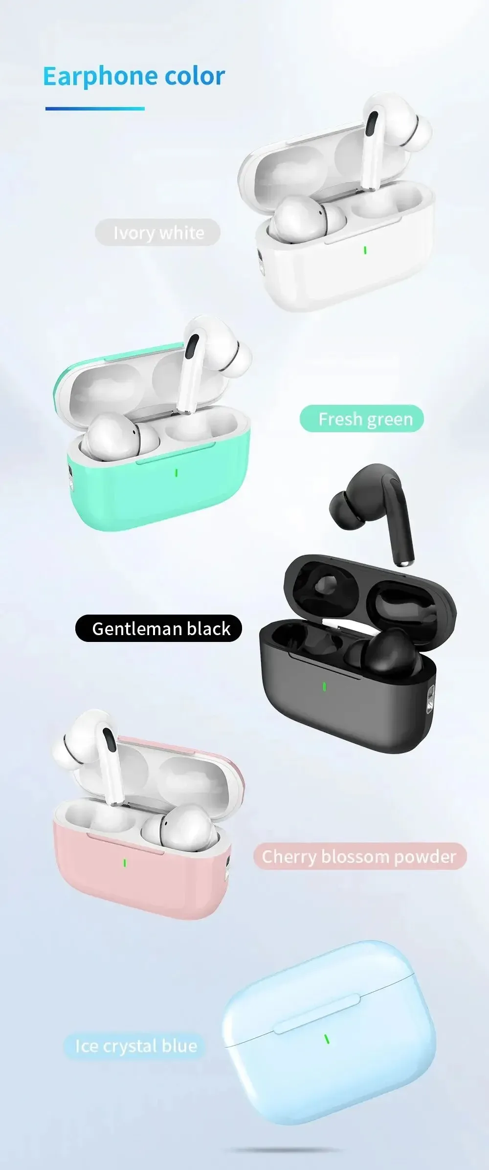 Air Pro 5 TWS Max Wireless Bluetooth Earphones, In-Ear Noise Cancelling Sport Earbuds with Microphone for Apple iPhone, Universal Headset for Outdoor Use showcase 7