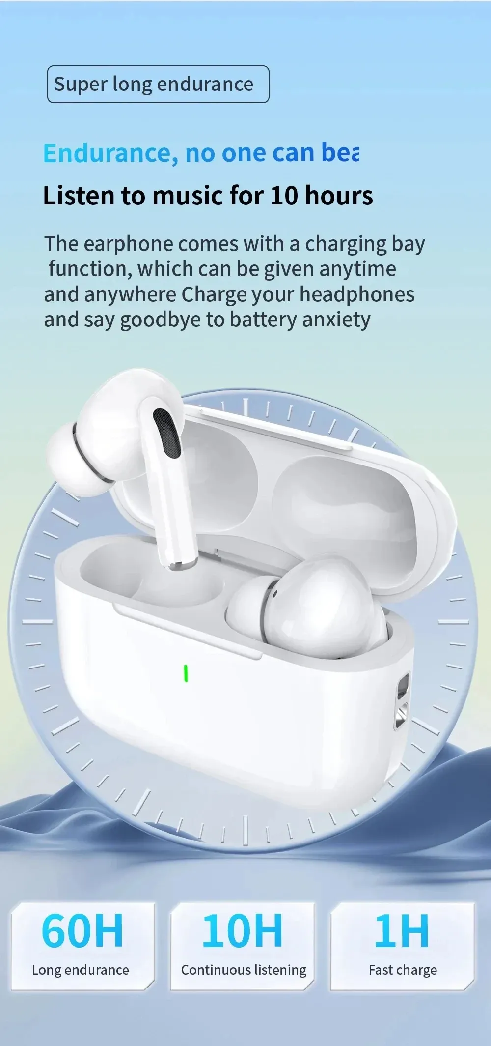 Air Pro 5 TWS Max Wireless Bluetooth Earphones, In-Ear Noise Cancelling Sport Earbuds with Microphone for Apple iPhone, Universal Headset for Outdoor Use showcase 5