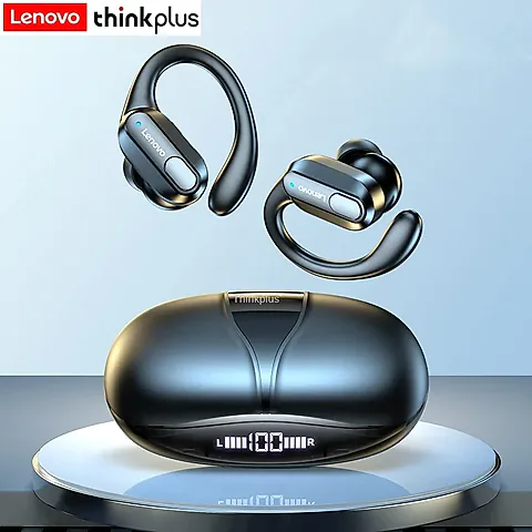 Lenovo XT80 Sports Wireless Earphones with Mic, Bluetooth 5.3, LED Power Display, Hifi Stereo Sound, Ear Hook Design for Active Lifestyles