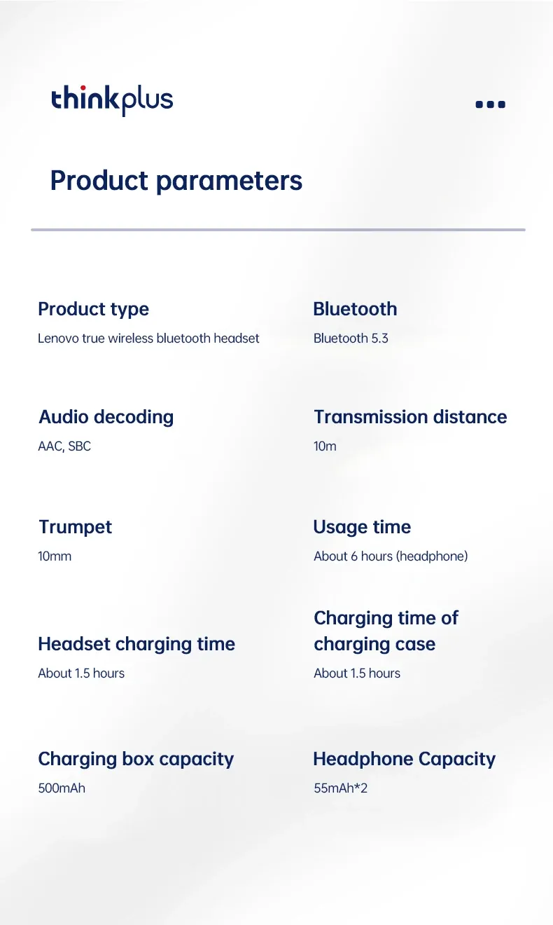 Lenovo XT80 Sports Wireless Earphones with Mic, Bluetooth 5.3, LED Power Display, Hifi Stereo Sound, Ear Hook Design for Active Lifestyles showcase 13