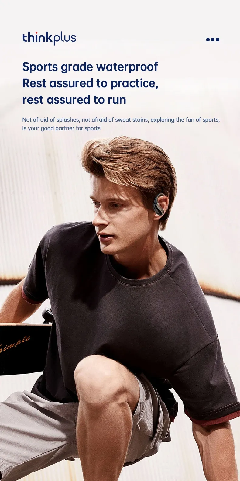 Lenovo XT80 Sports Wireless Earphones with Mic, Bluetooth 5.3, LED Power Display, Hifi Stereo Sound, Ear Hook Design for Active Lifestyles showcase 5