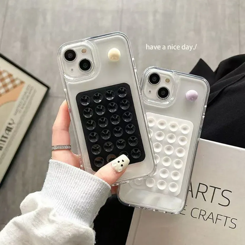 Silicone Suction Cup Phone Holder Mat - Universal Anti-Slip Wall Mount Stand for Phone Cases, Power Banks - Portable 8.5x5.5cm thumbnail 1