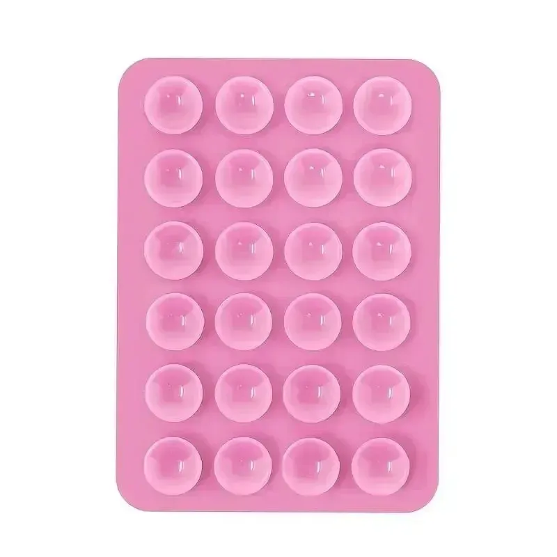 Silicone Suction Cup Phone Holder Mat - Universal Anti-Slip Wall Mount Stand for Phone Cases, Power Banks - Portable 8.5x5.5cm showcase 7