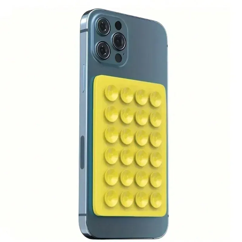 Silicone Suction Cup Phone Holder Mat - Universal Anti-Slip Wall Mount Stand for Phone Cases, Power Banks - Portable 8.5x5.5cm showcase 19