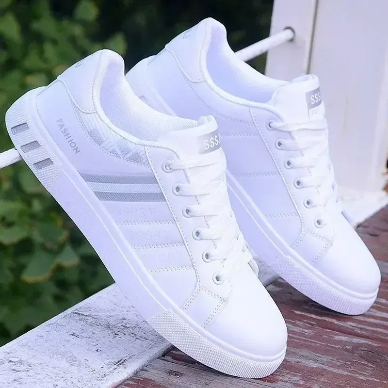 Men's Lightweight PU Leather Casual Sneakers - Breathable Sports Shoes for Everyday Wear thumbnail 3