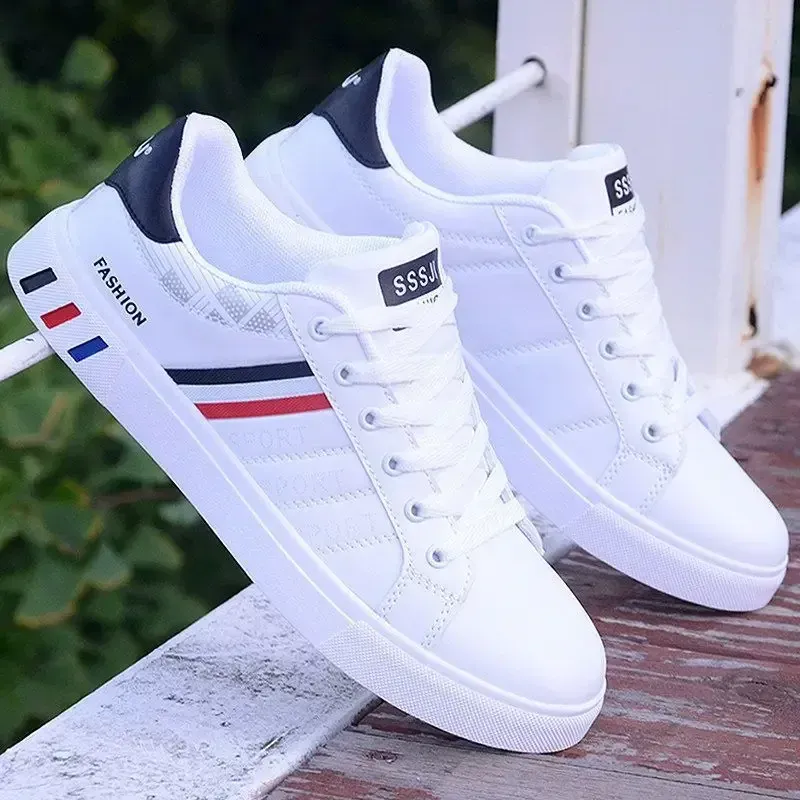 Men's Lightweight PU Leather Casual Sneakers - Breathable Sports Shoes for Everyday Wear showcase 16