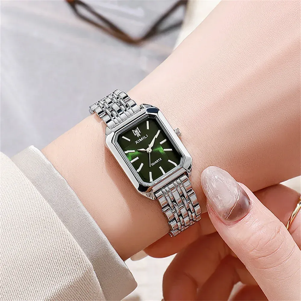2025 Fashion Women's Square Quartz Watch - Elegant Alloy Folding Clasp, Gold Plated Design, Perfect Holiday Gift for Corporate and Casual Wear showcase 12