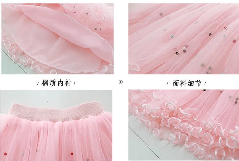 Fluffy Baby Girls Tutu Skirt Princess Ballet Dance Tulle Mesh Skirt for Toddlers and Kids, Cute Cake Skirt for Parties and Special Occasions showcase 3