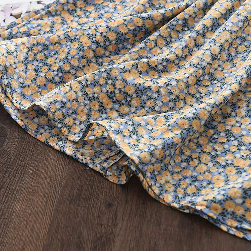Floral Summer Dress for Girls - Casual Bow Patchwork Princess Style Baby Toddler Party Frock showcase 4